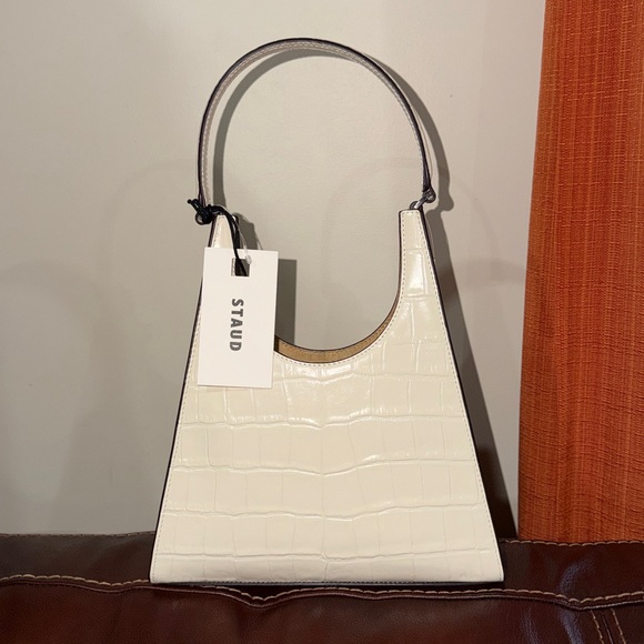 STAUD Handbags - 🔥🔥🔥NEW Staud Rey Croc Embossed Leather Shoulder Bag